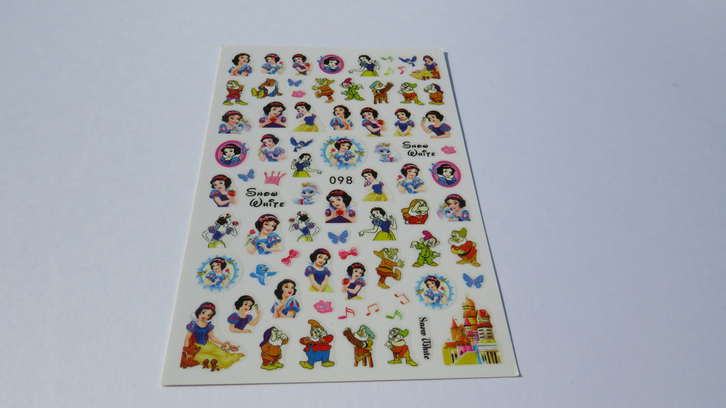 Snow White Nail Stickers