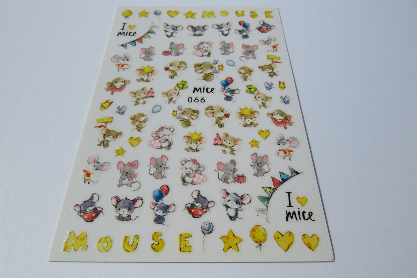 Mouse Nail Art Stickers