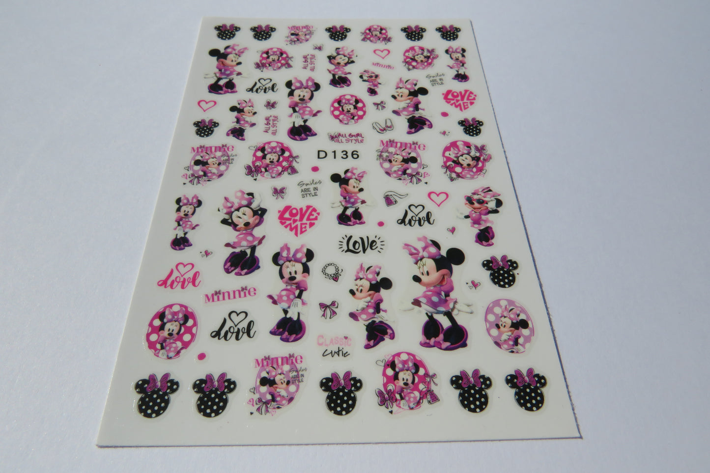 Minnie Nail Art Stickers