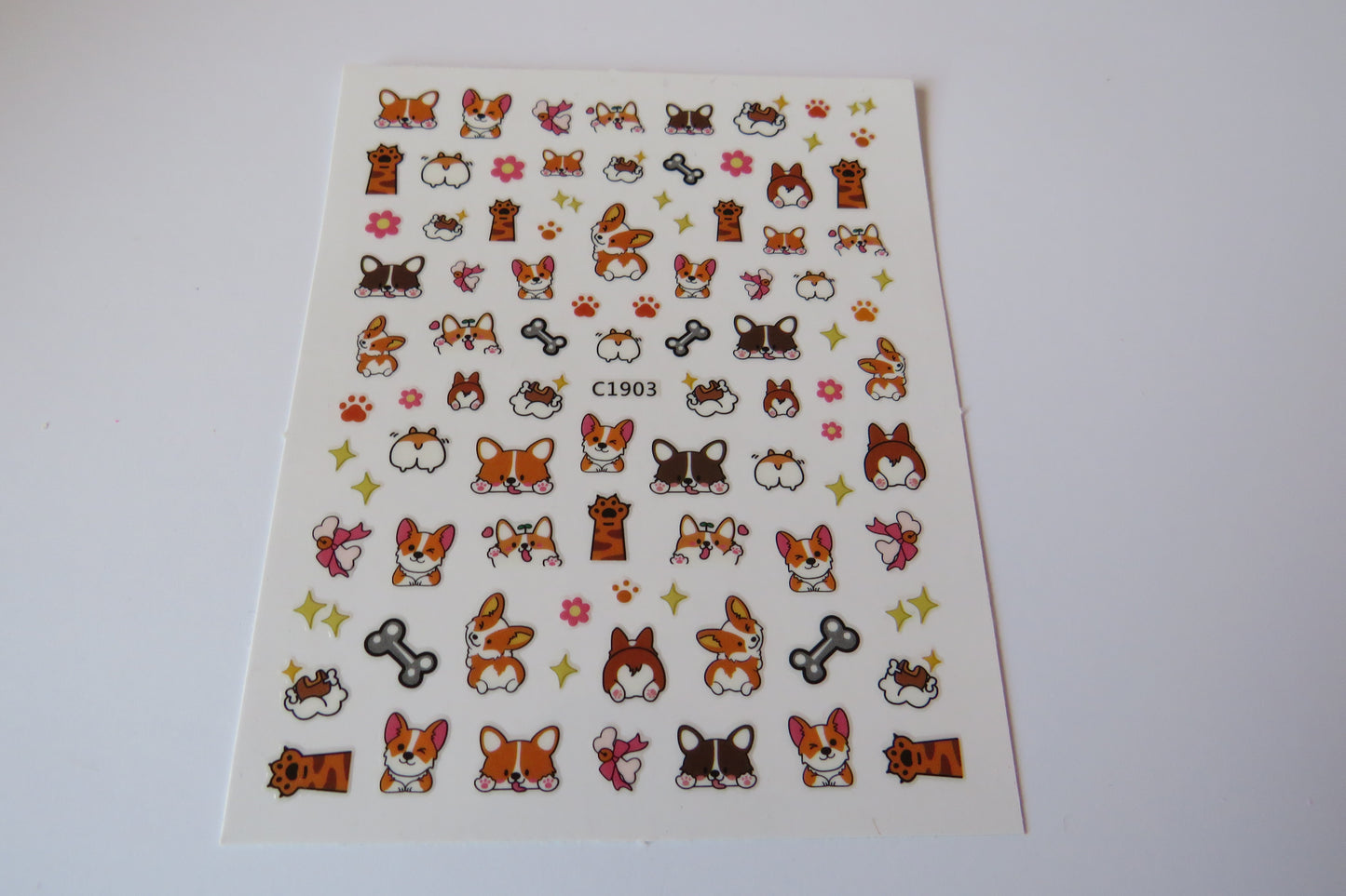 Corgi Nail Art Stickers