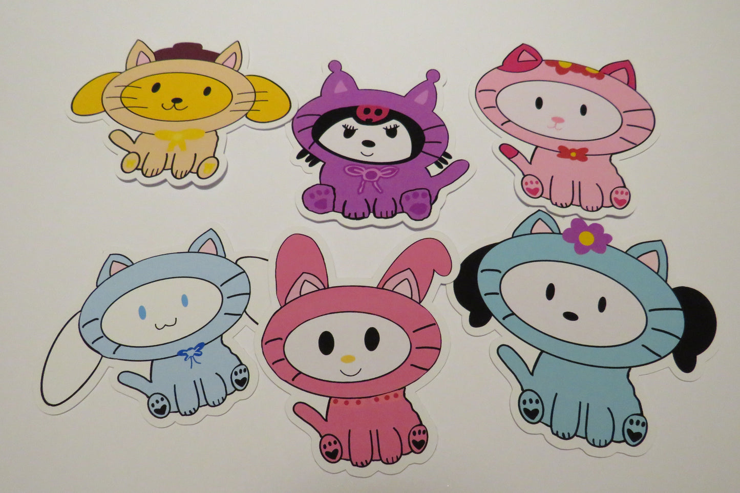 Character Sticker Pack Set of Six
