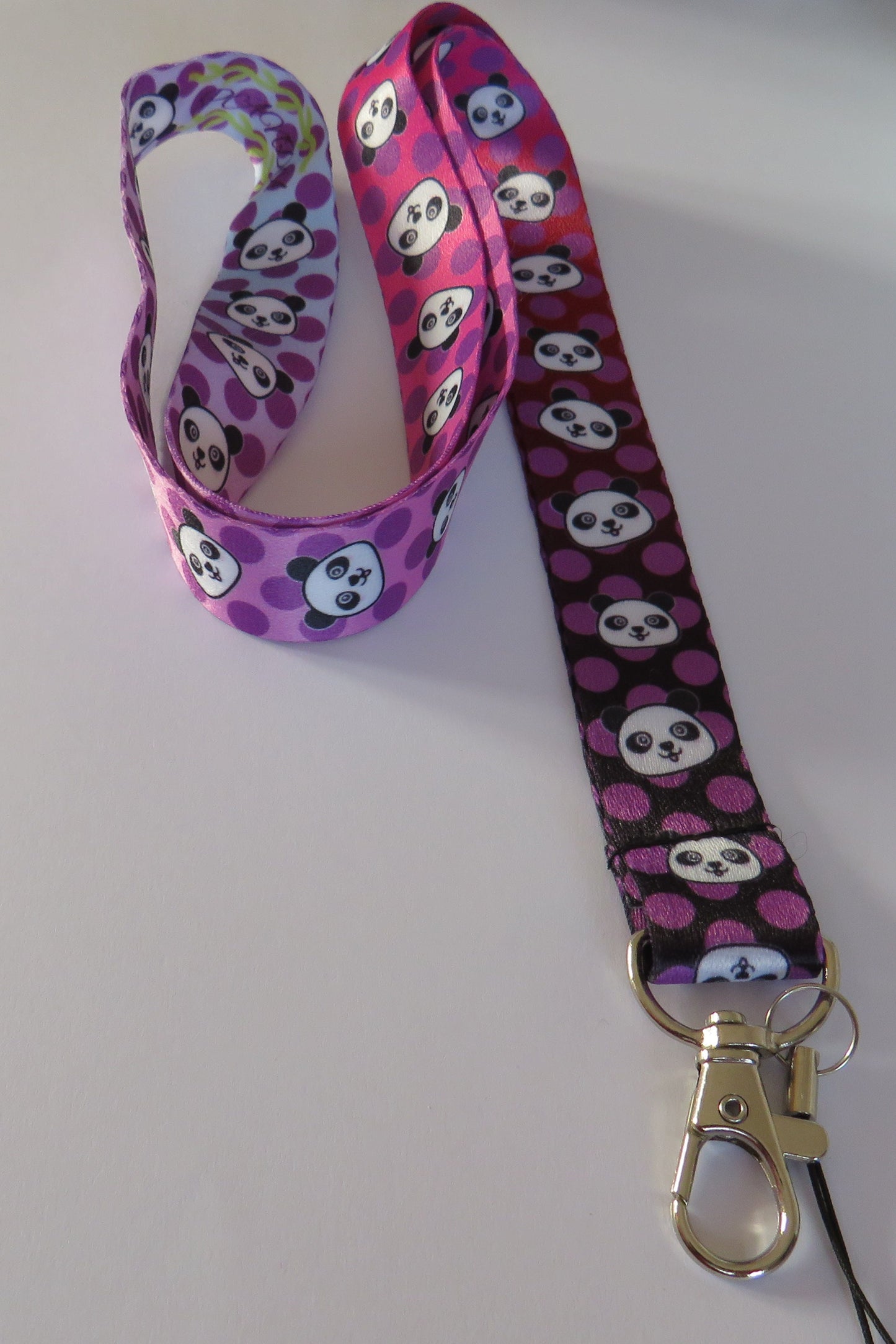 Purple Panda Lanyard