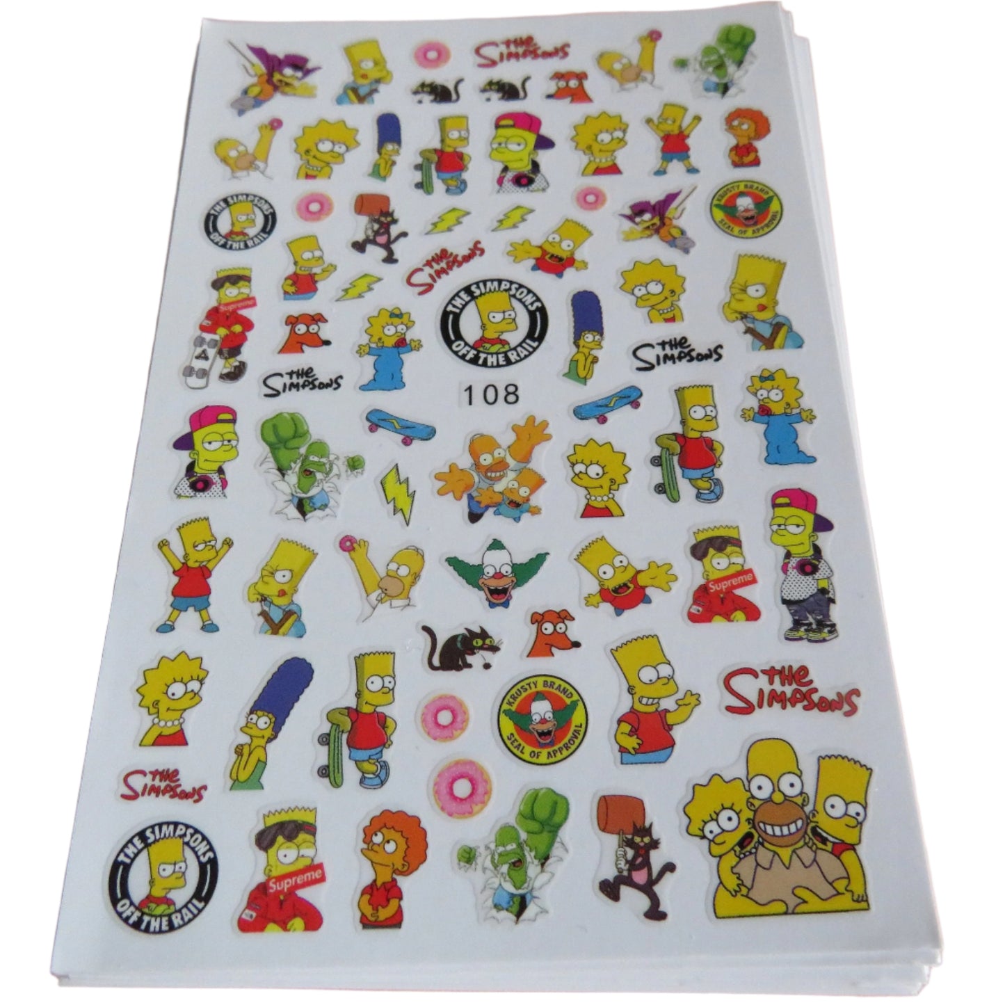 Simpsons Nail Stickers