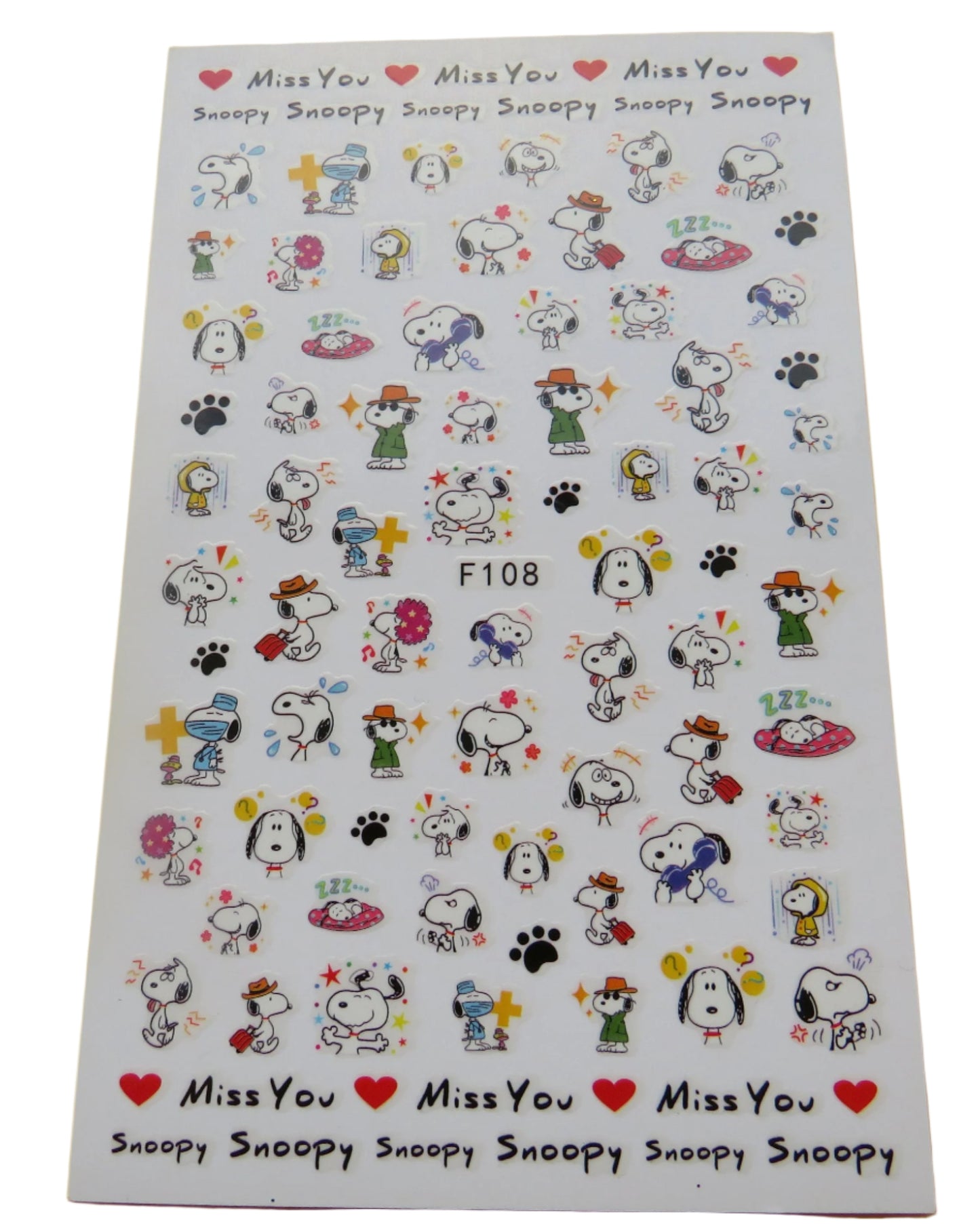 Snoopy Nail Art Stickers
