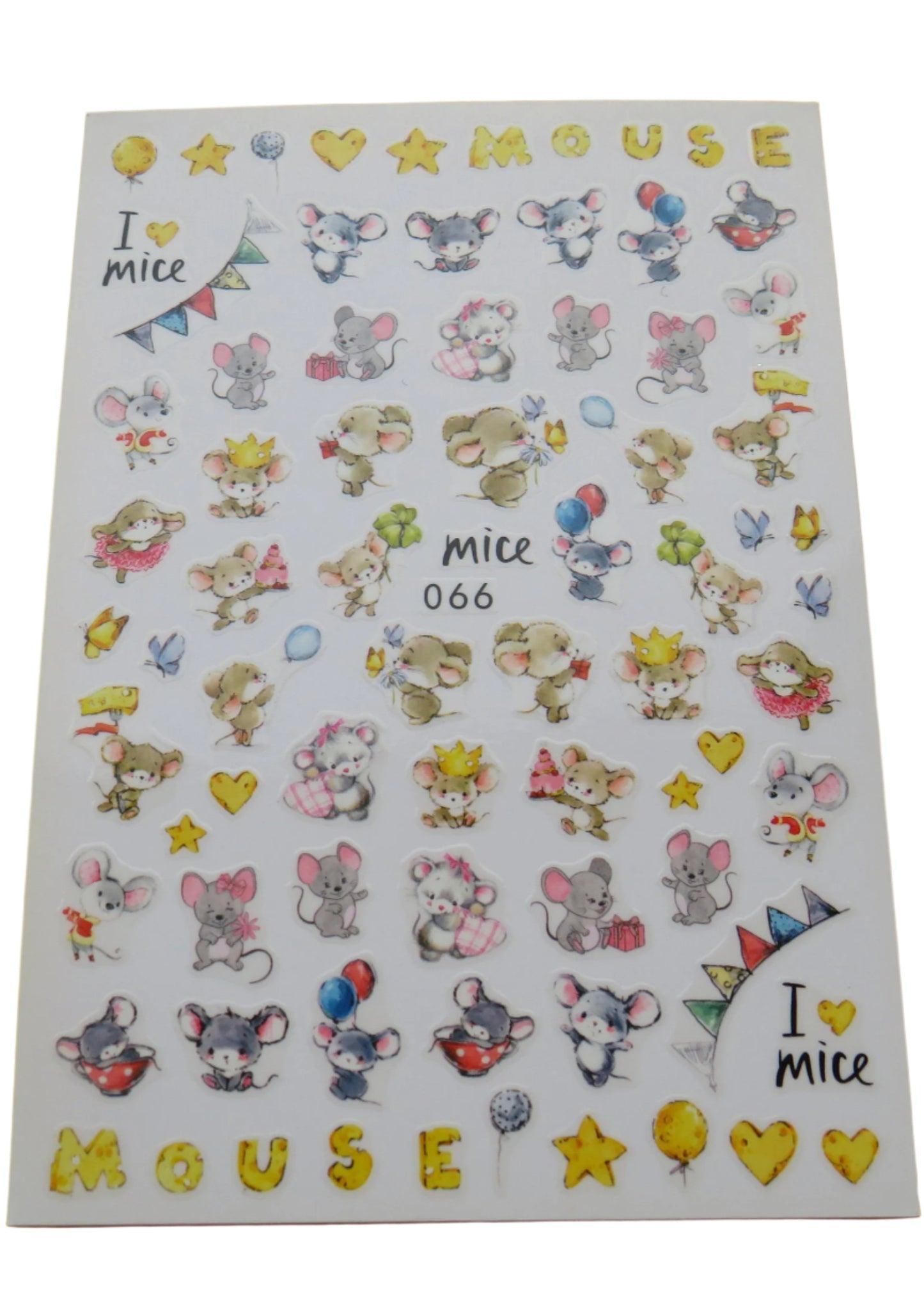 Mouse Nail Art Stickers