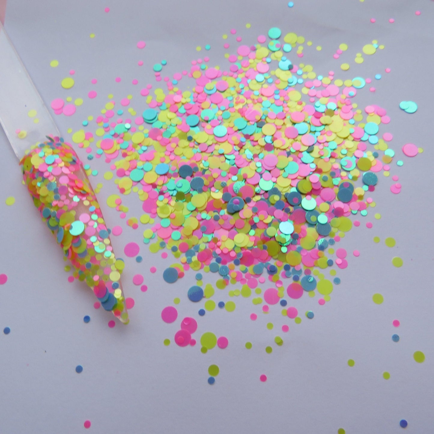 Neon Spotty Mix Glitter
