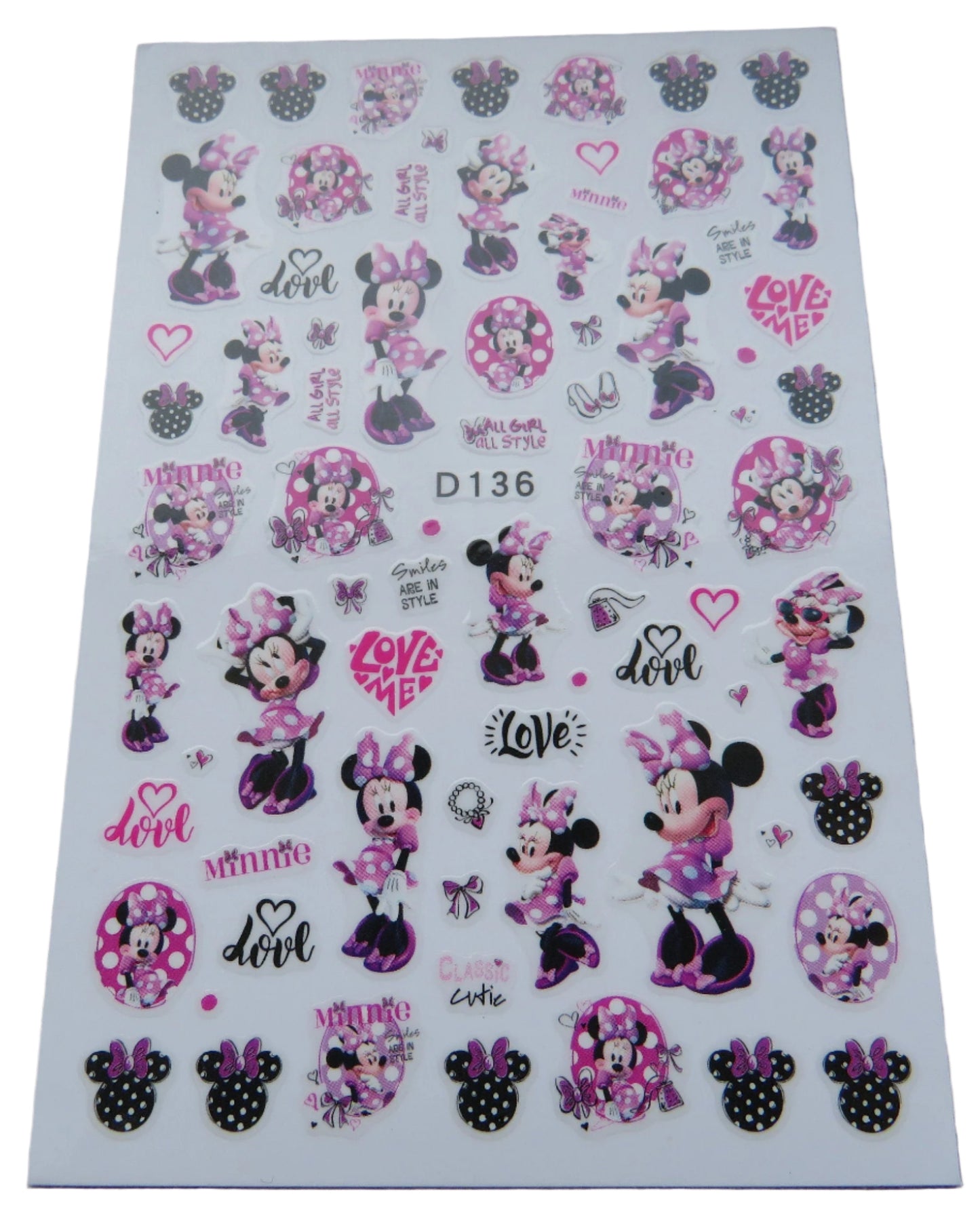 Minnie Nail Art Stickers