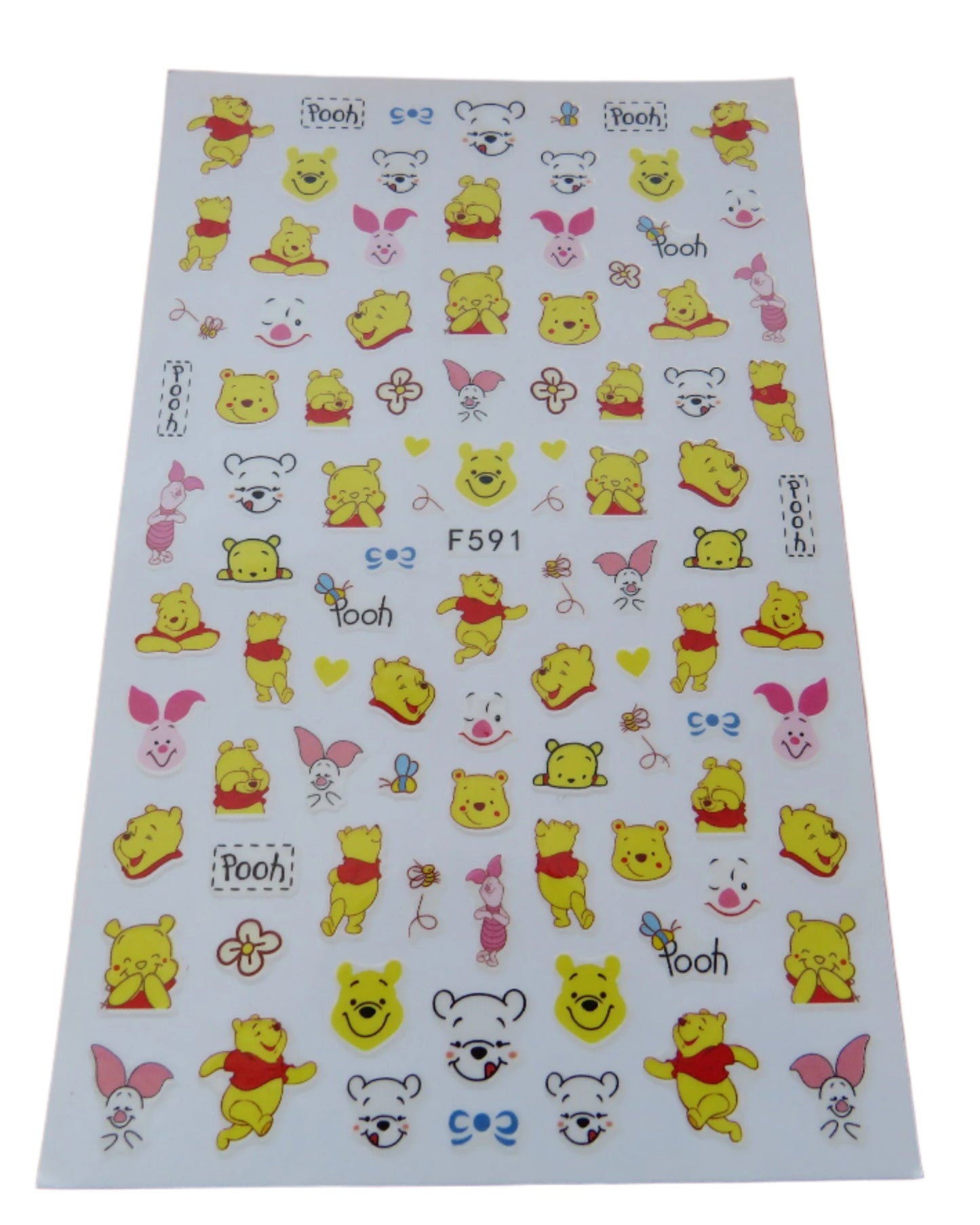Pooh Nail Art Stickers