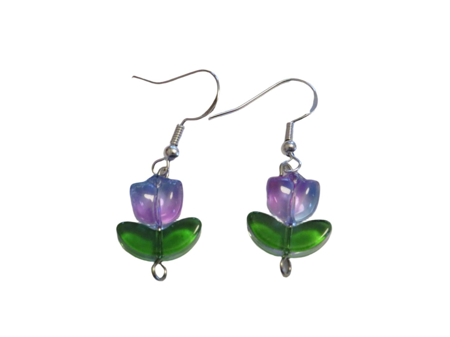 Purple Tulip Earrings