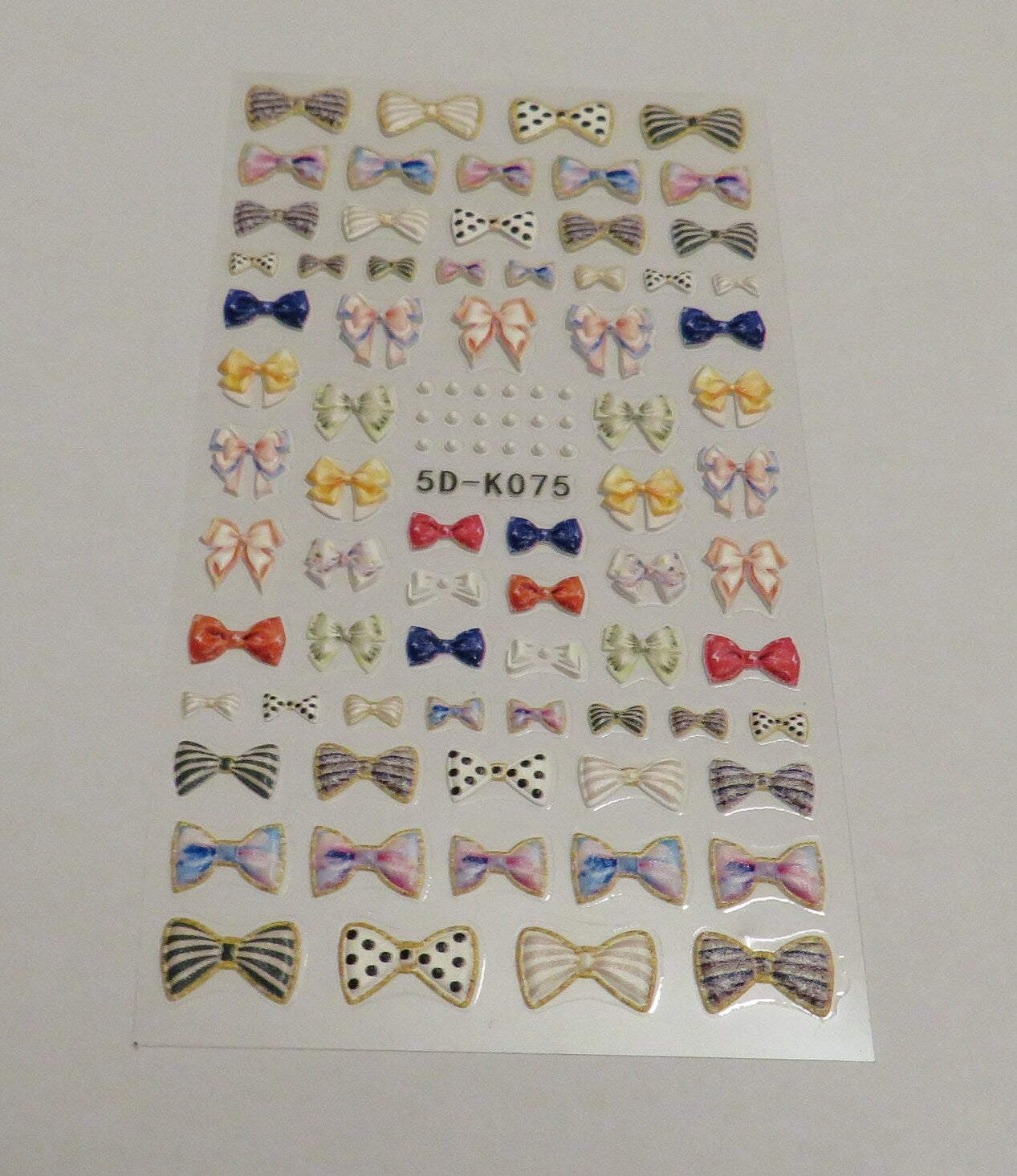5D Bows Nail Stickers