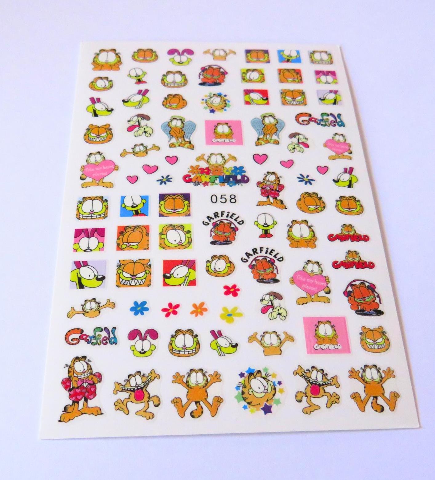 Garfield Nail Art Stickers