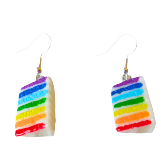 Rainbow Cake Earrings