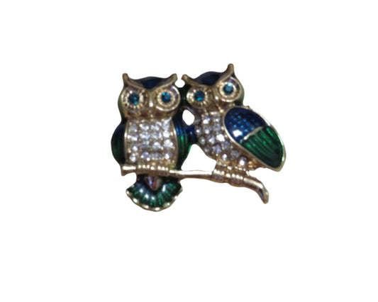 Owls Brooch