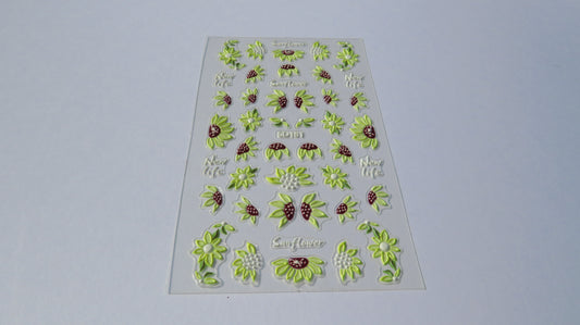 Sunflower Nail Stickers