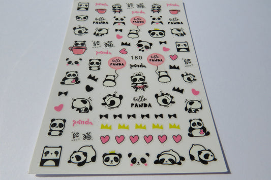 Panda Nail Art Stickers