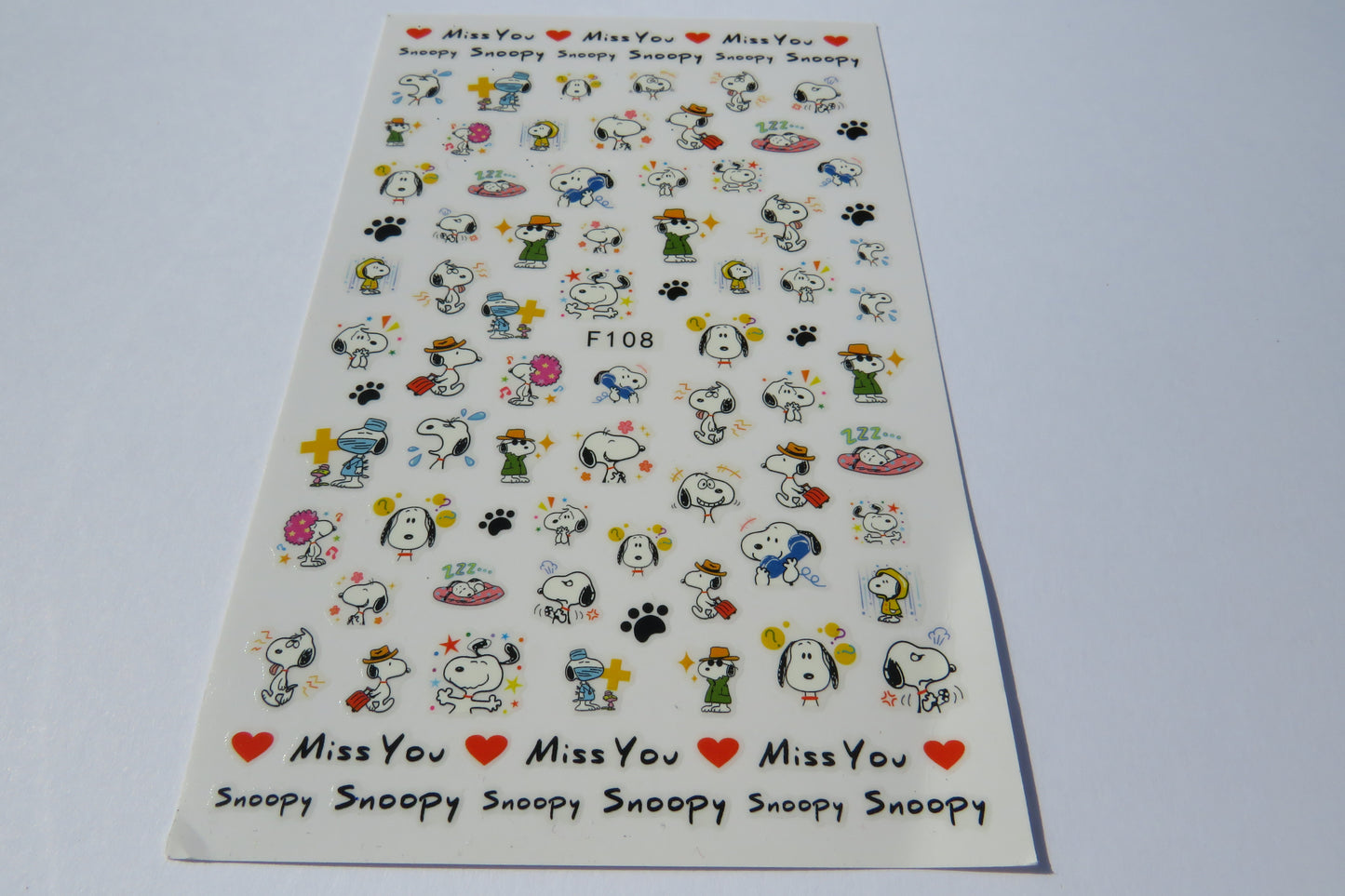 Snoopy Nail Art Stickers