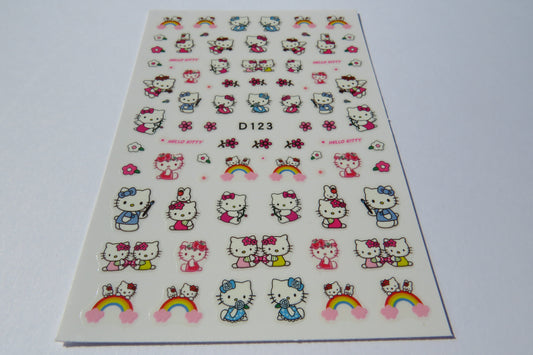 Kitty Nail Art Stickers