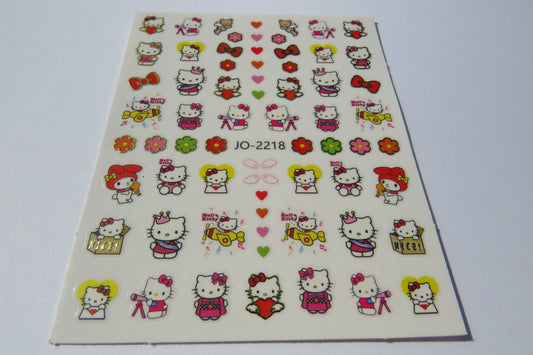 Kitty Nail Stickers