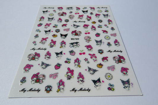 Kuromi Nail Stickers
