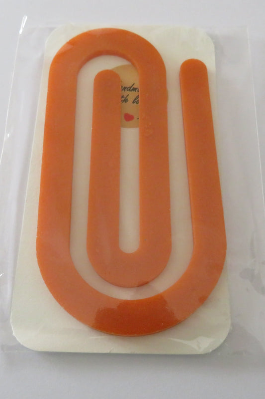 Resin Paper Clips Matt Orange