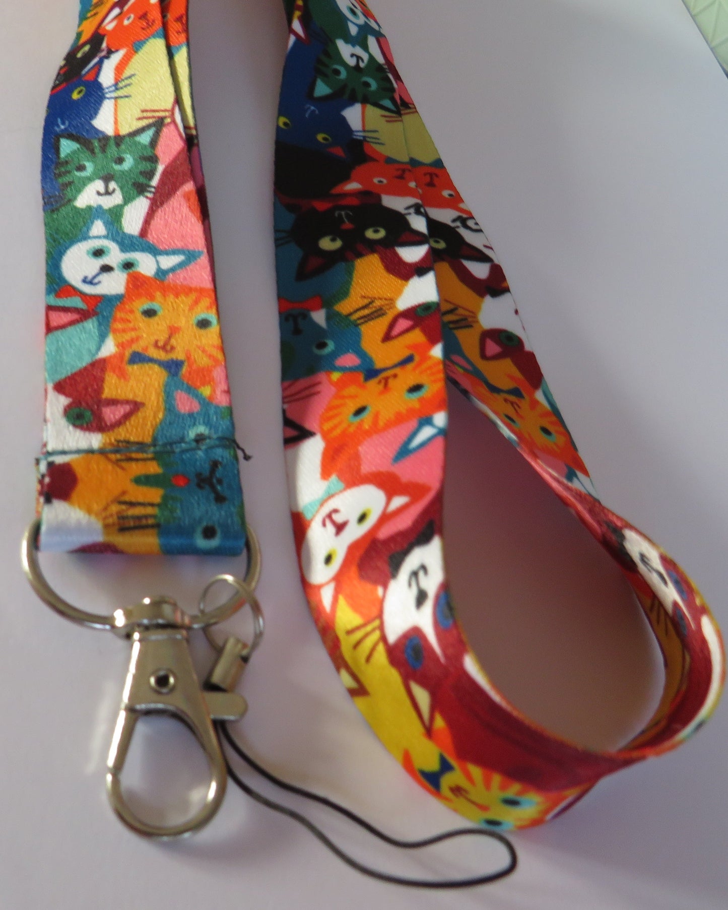 Multi Coloured Cats Lanyards
