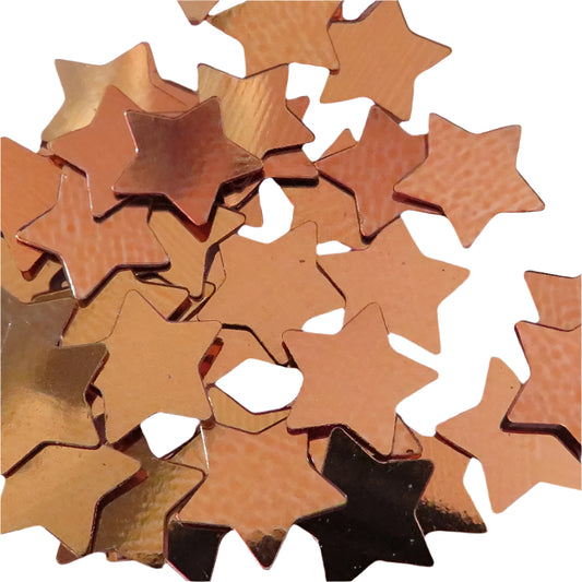 Metallic Rose Gold Stars