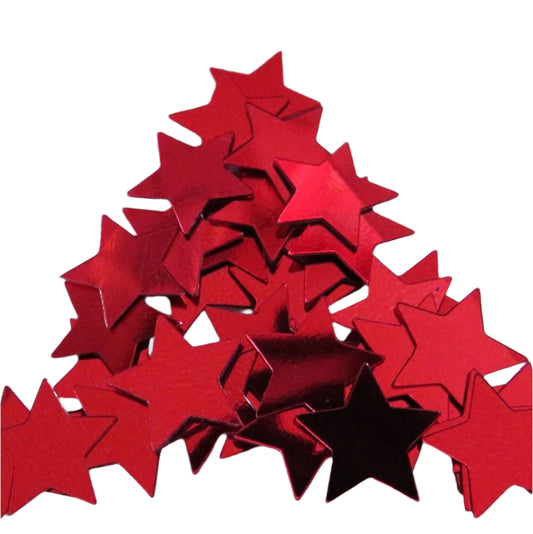 Metallic Bright Red Stars