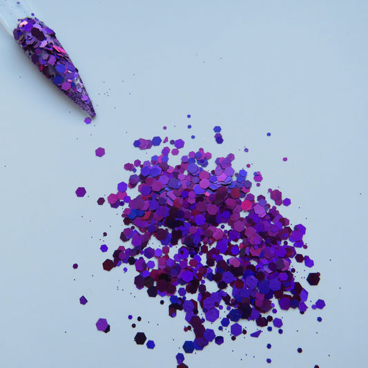 Plum Chunky Glitter