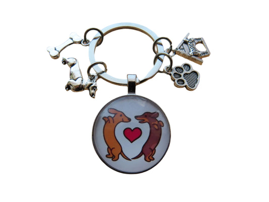 Dachshund Keyring