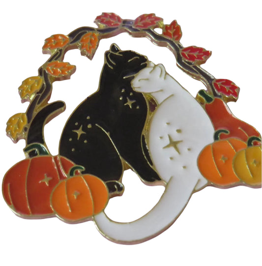 Cat Pumpkin Pin