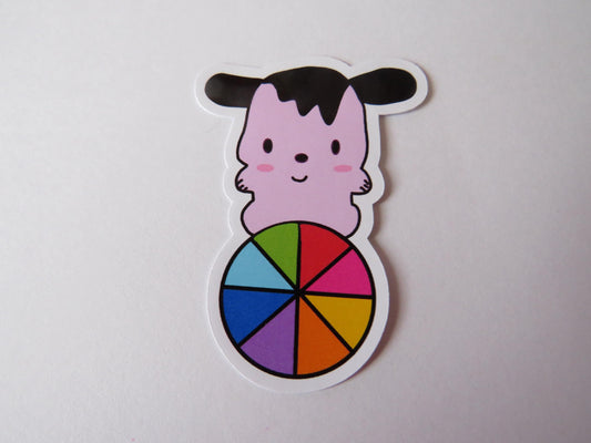 Beachball Dog Sticker